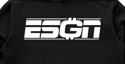 ESGN LOGO HOODIE BLACK