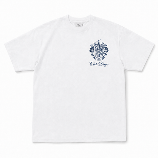 WHITE & NAVY T