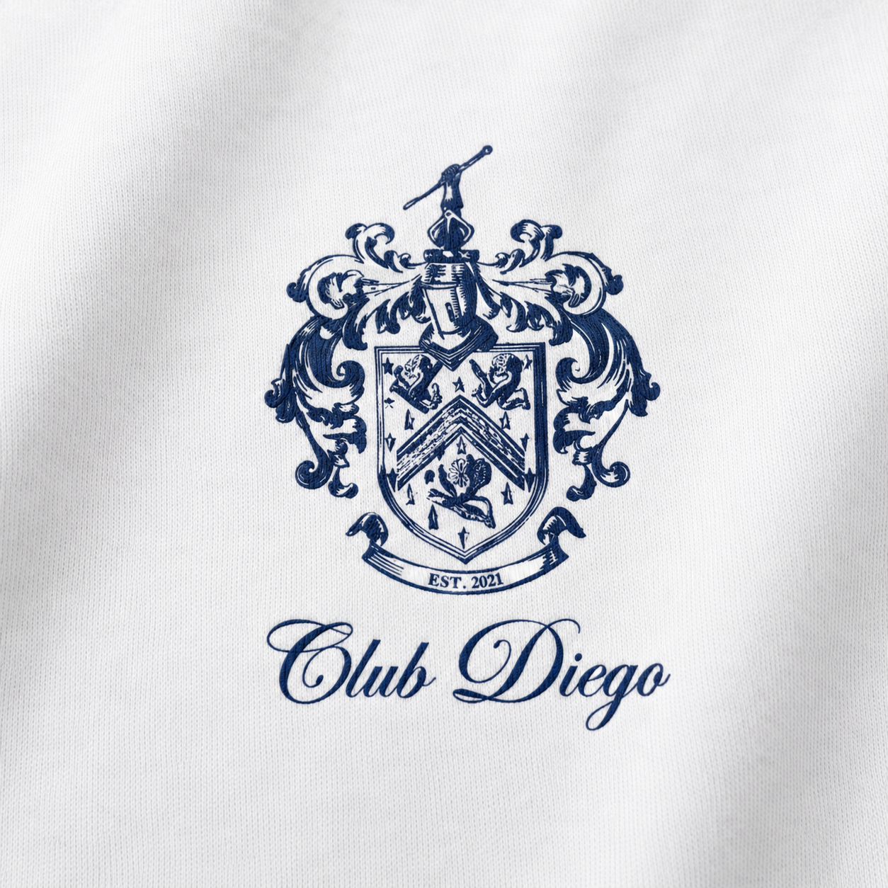 WHITE & NAVY T